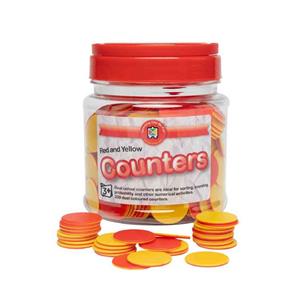 2 Coloured Counter Red/Yellow Pk200