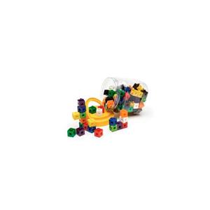 Coloured Linking Cubes Jar Of 100