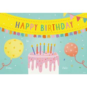 Happy Birthday Cake Certificates Card