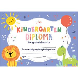 
Kindergarten Diploma Certificates Card