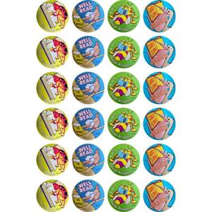Metallic Stickers Bugs & Birds Reading