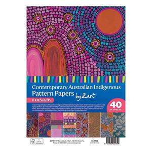 Pattern Paper A4 Australian Indigenous