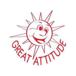 Great Attitude Sun Merit Stamp