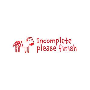 Teachers Stamp Incomplete Please Finish