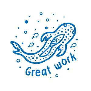 Merit Stamp Great Work Whale Shark 