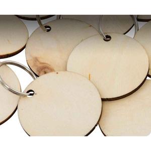 Shamorck Round Polywood Keytag