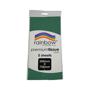 Rainbow Tissue Paper 500x750mm Pack 5