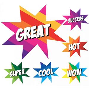 Avery  Merit Stickers Wow Stars 50 label