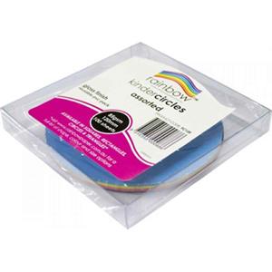 Rainbow Gloss Paper Circles 120mm Dia