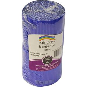 Rainbow Corrugated Border Roll 60mmx15m