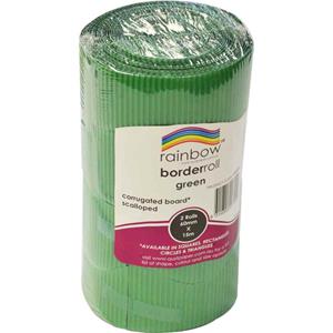 Rainbow Corrugated Border Roll 60mmx15m