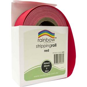 Rainbow Ribbed Stripping Roll 50mmx30m
