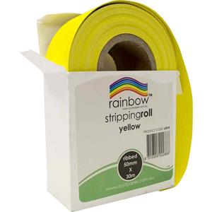 Rainbow Ribbed Stripping Roll 50mmx30m