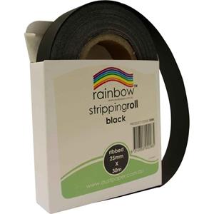 Rainbow Ribbed Stripping Roll 25mmx30m