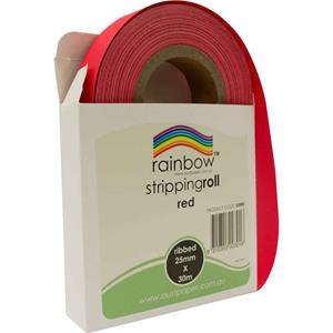 Rainbow Ribbed Stripping Roll 25mmx30m
