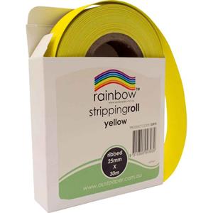 Rainbow Ribbed Stripping Roll 25mmx30m