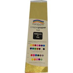 Rainbow Crepe Paper 500mm x 1m Foil