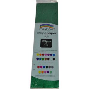Rainbow Crepe Paper 500mm x 1m Foil