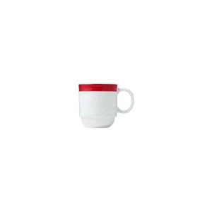 MAXADURA WHITE/RED COFFEE MUG 350ML