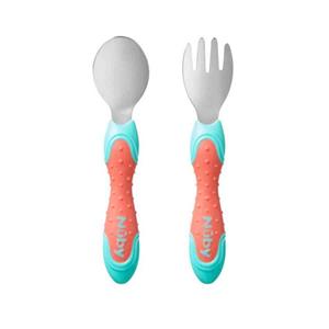 Nuby Kids Cutlery - Fork & Spoon