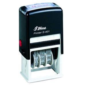 Shiny Self-Ink Stamp "PAID" Dater 4mm