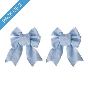 Pre-Made Bow Rustic Linen 4 Loops