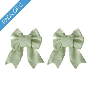 Pre-Made Bow Rustic Linen 4 Loops 