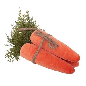 Easter Velvet Decor Carrots