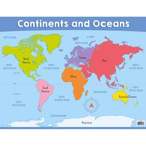 World Map Chart 42cm x 55cm