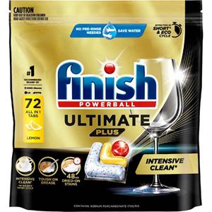 Finish Ultimate Plus Lemon Tablets 72Pk