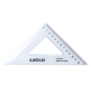 Celco Set Square 21cm 45 Degrees