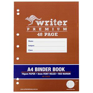 Writer Binder Book A4 8mm 70gsm 48p