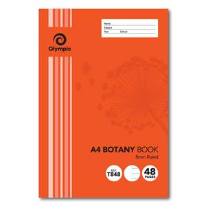 Olympic Botany A4 Plain/8mm 55gsm 48p
