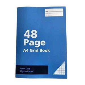 Grid Book A4 7mm Grid 55gsm 48p