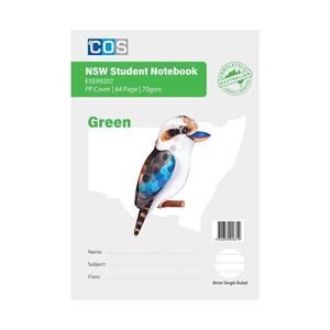 COS NSW Notebook PP 8mm 70gsm 64p