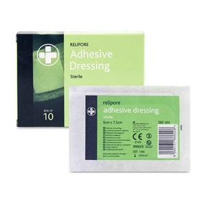Relipore Adhesive Dressing Pad 5x7.5cm