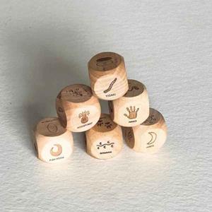 Deadly Ed Wooden Story Dice 