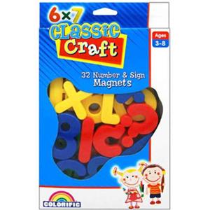 Colorific Classic Number & Sign Magnets