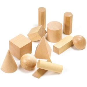 Wooden Geometric Solids Set 12