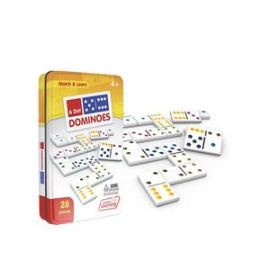 6 x 6 Dots Dominoes Set In Tin Case