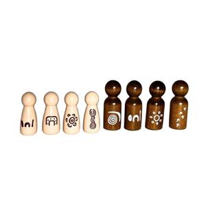 Deadly Ed Wooden Peg Dolls