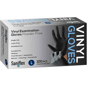Saniflex Vinyl Powder Free Gloves Large