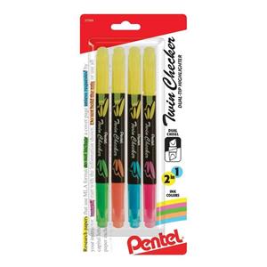 Pentel Checker Twin Tip Dual Colour