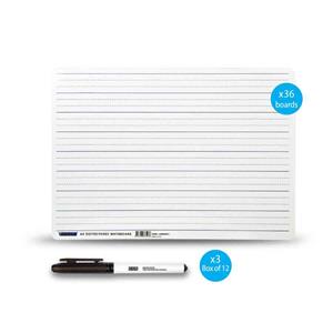Whiteboard Flexi A4 Dotted 3rd + Markers