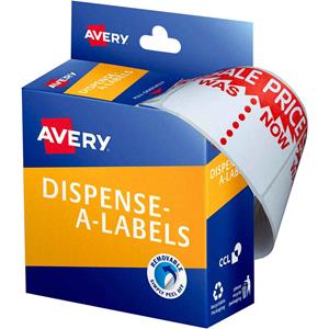 Avery Message Sale Was/Now 44x63mm
