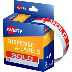 Avery Message Sold Labels Box125