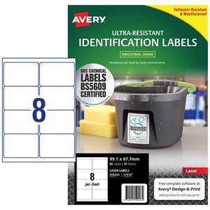 Avery Ultra-Resistant Label L7914 8UP
