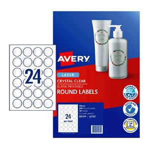 Avery Round Label L6112C 24UP