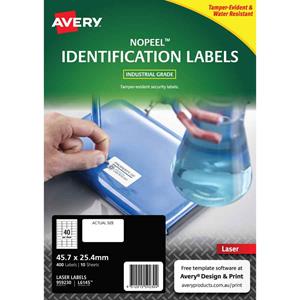 Avery No Peel Laser Label L6145 40UP