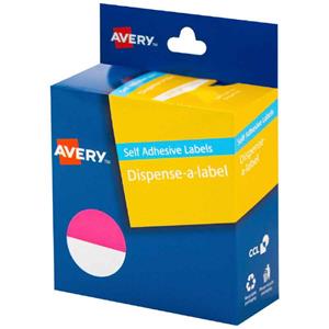 Avery 1/2 Dot Stickers 24mm Pink